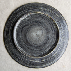 marble plate 18cm black blue3,4 5枚目の画像