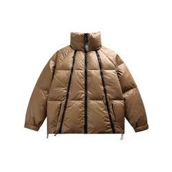 秋冬新品 スタンドカラーショートダウンジャケット メンズ ユニセックス 厚手暖かいカップルコート レディース 6枚目の画像