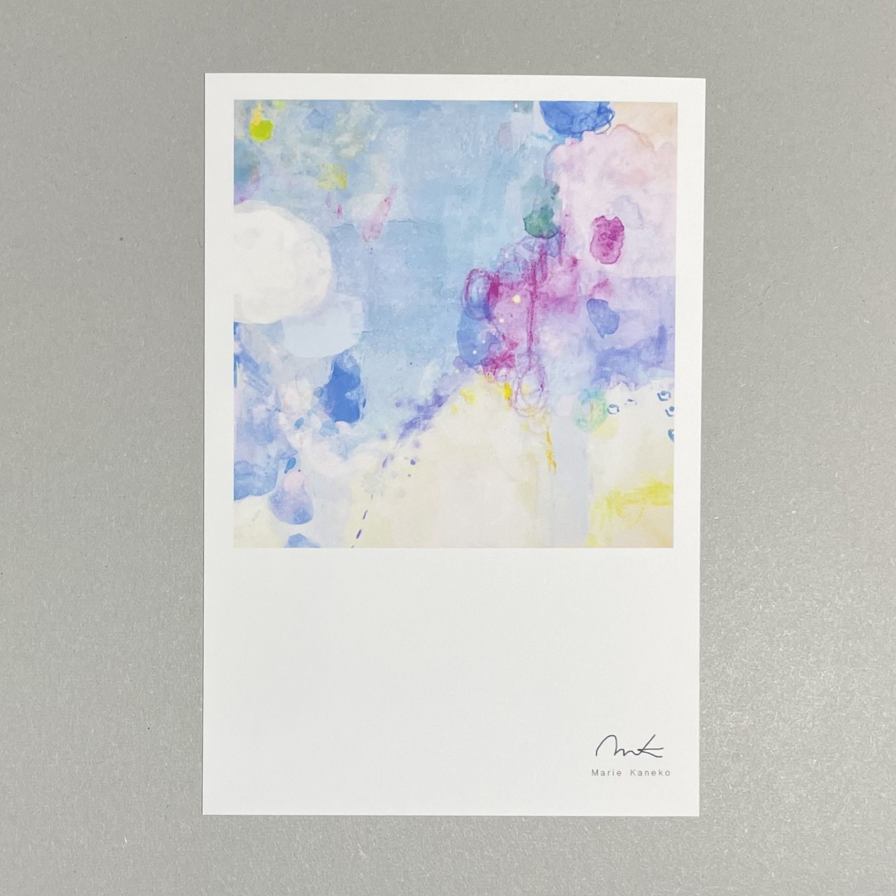 B5サイズ 額縁付 原画1点物 抽象画 水彩画 絵 花 アート 絵画