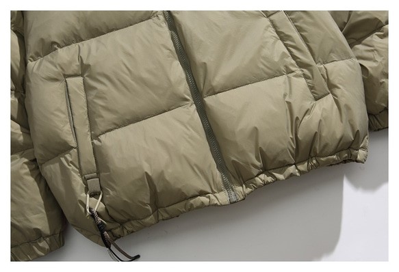 秋冬新品 ショートダウンジャケット メンズ スタンドカラージャケット ユニセックス 厚手暖かいカップルコート レディース 13枚目の画像