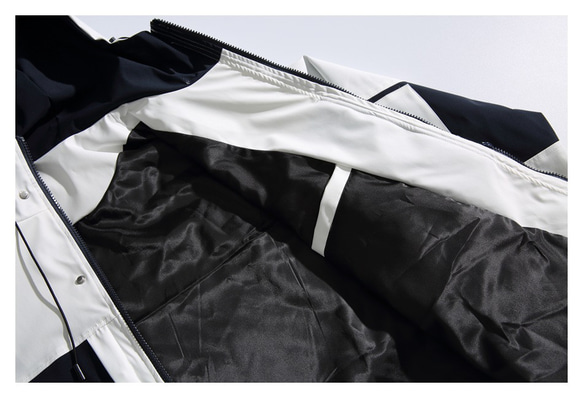 秋冬新品 ショートダウンジャケット メンズ ユニセックス 暖かいカップルコート レディース 3-in-1 フード付き 16枚目の画像