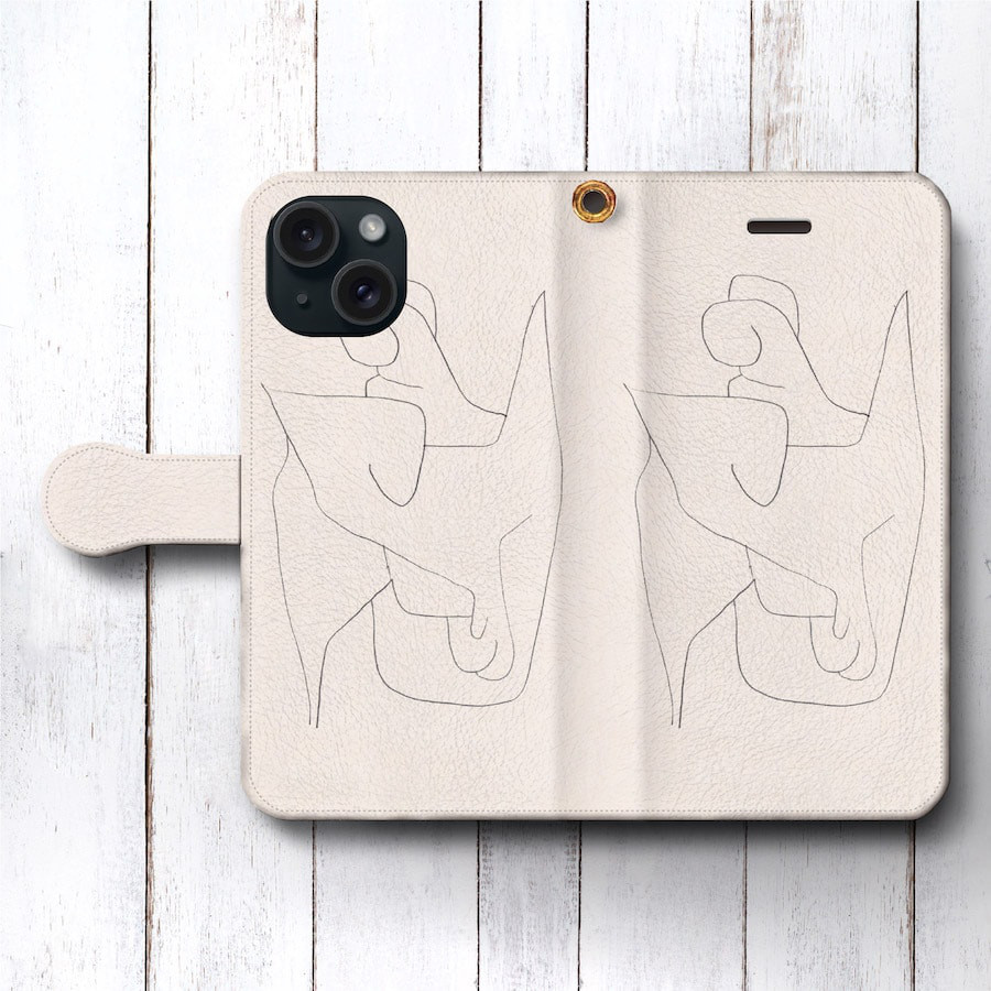 【ご参考:3枚掲載中】掲載生地で作製可能です。スマホケース