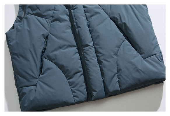 秋冬新品 スタンドカラーダウンジャケットベスト メンズ ユニセックス 厚手暖かいカップルコート レディース 16枚目の画像