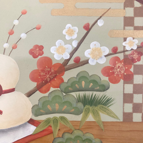 トールペイントのお正月飾り その他インテリア雑貨 アトリエ ユニ