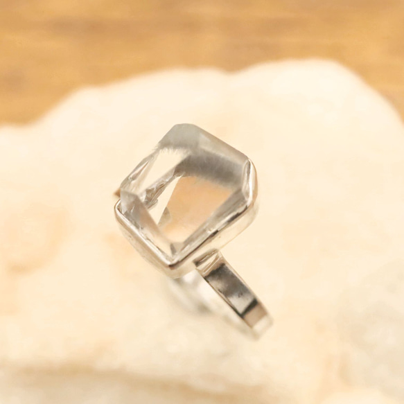 BrazilianDumortierite in Quartz Ringブラジル産デュモルチェライトinクォーツのリング 10枚目の画像