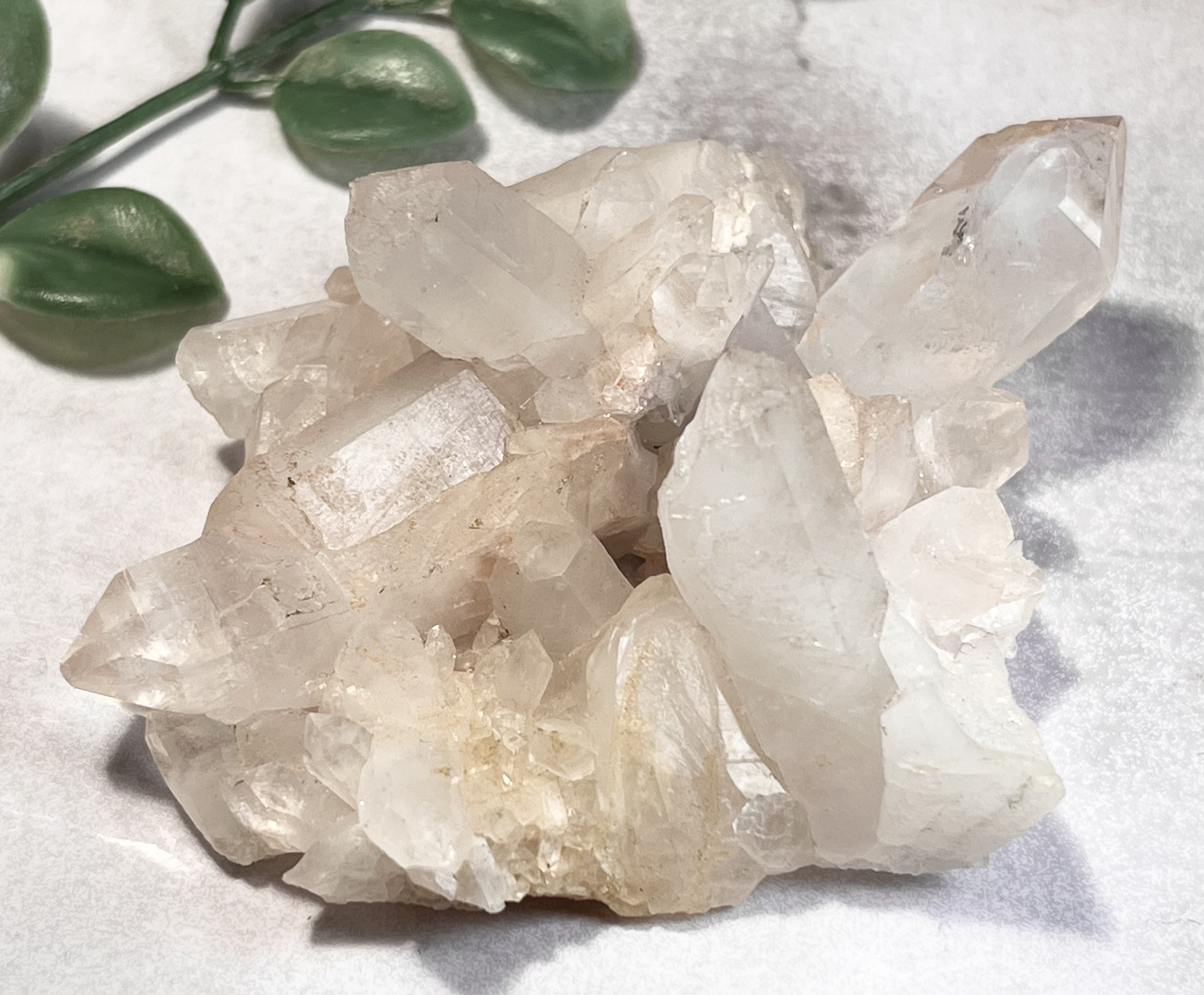 ヒマラヤ✨ マニカラン産　ピンク水晶  原石　ラフストーン　クラスター