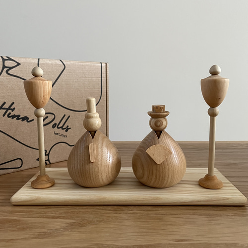 2025年2月下旬発送》木製雛人形 A / Wooden Hina Dolls ひな祭り 2025年2月下旬発送》木製雛人形 A / Wooden Hina Dolls ひな祭り