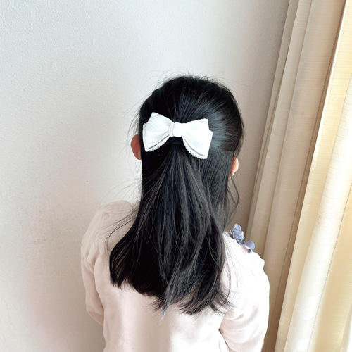 再販【ブラック】ナチュラルリボン♡ヘアゴム2個セット 再販】♡ シフトリボン ヘアゴム グレーorホワイト オプションで