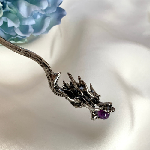 上品 銀龍】& 真珠orアメジスト かんざし かんざし ciel 通販 アクセサリー
