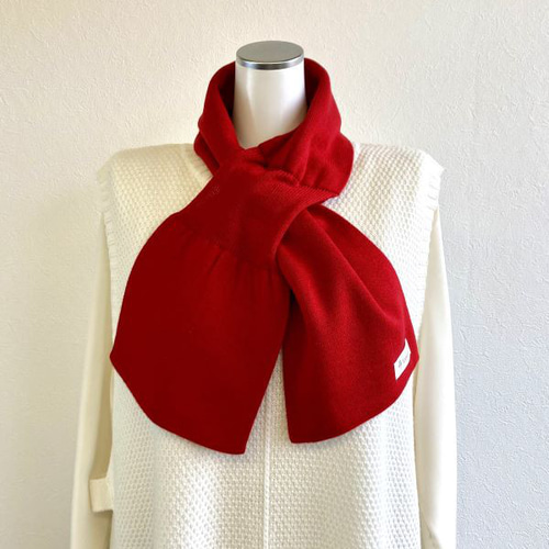 ソフトで優しい肌触り】リボンみたいなコンパクトミニマフラー