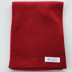 【ソフトで優しい肌触り】リボンみたいなコンパクトミニマフラー　【レッド】 11枚目の画像