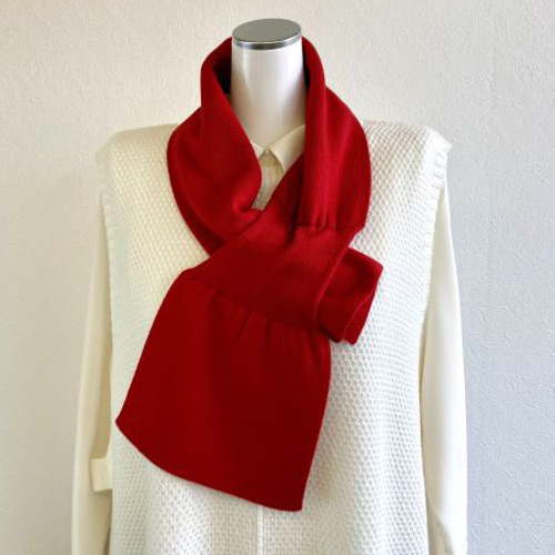 ソフトで優しい肌触り】リボンみたいなコンパクトミニマフラー