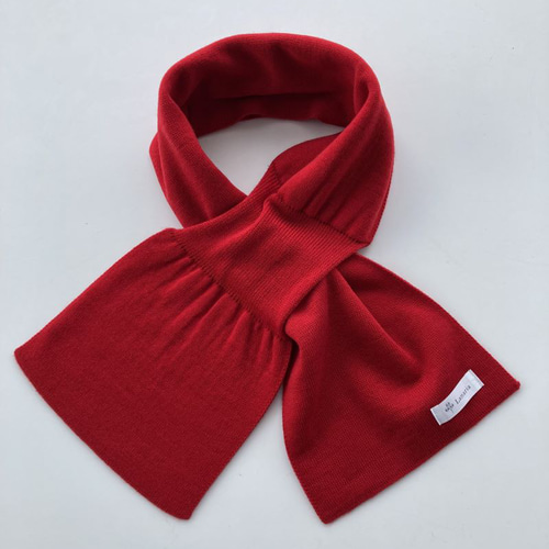 ソフトで優しい肌触り】リボンみたいなコンパクトミニマフラー