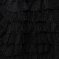 送料無料！ボリュームチュールカラードレス　　トレーン　編み上げ　ブラック　ウエディングドレス　色変更可 2枚目の画像