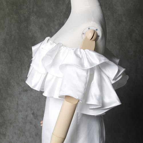 取り外し フリルトレーン 後付け取り外しトレーンフリルボリュームアップオーバースカート