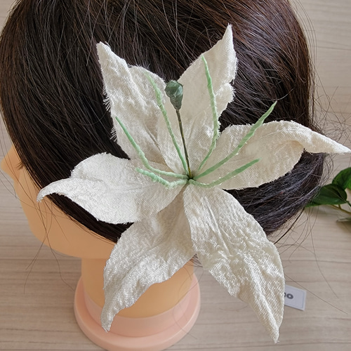 布花作品♡アレンジ 4【作る手順】こうやって布花は出来ています＊デイジー編