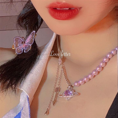 【希少ハートデザイン/テリ強】本真珠 ピンク系 パール ネックレス 11mm ピンク系大粒バロックパールネックレス024 | YAZの宝石箱 ショップ