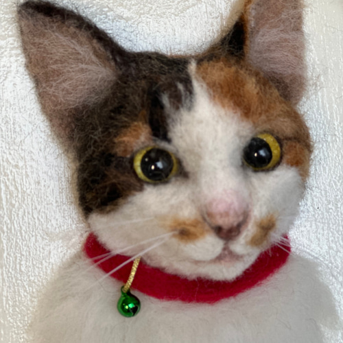 羊毛フェルト　オーダー　猫　ぶっちページ 羊毛フェルト猫》 #猫(ねこ)羊毛フェルト オーダー フレーム