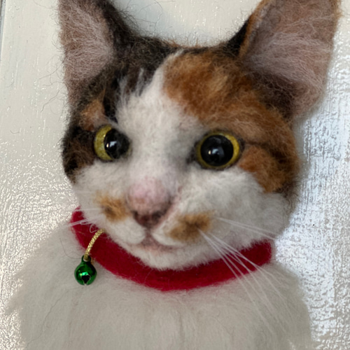 羊毛フェルト　オーダー　猫　ぶっちページ 羊毛フェルト猫》 #猫(ねこ)羊毛フェルト オーダー フレーム