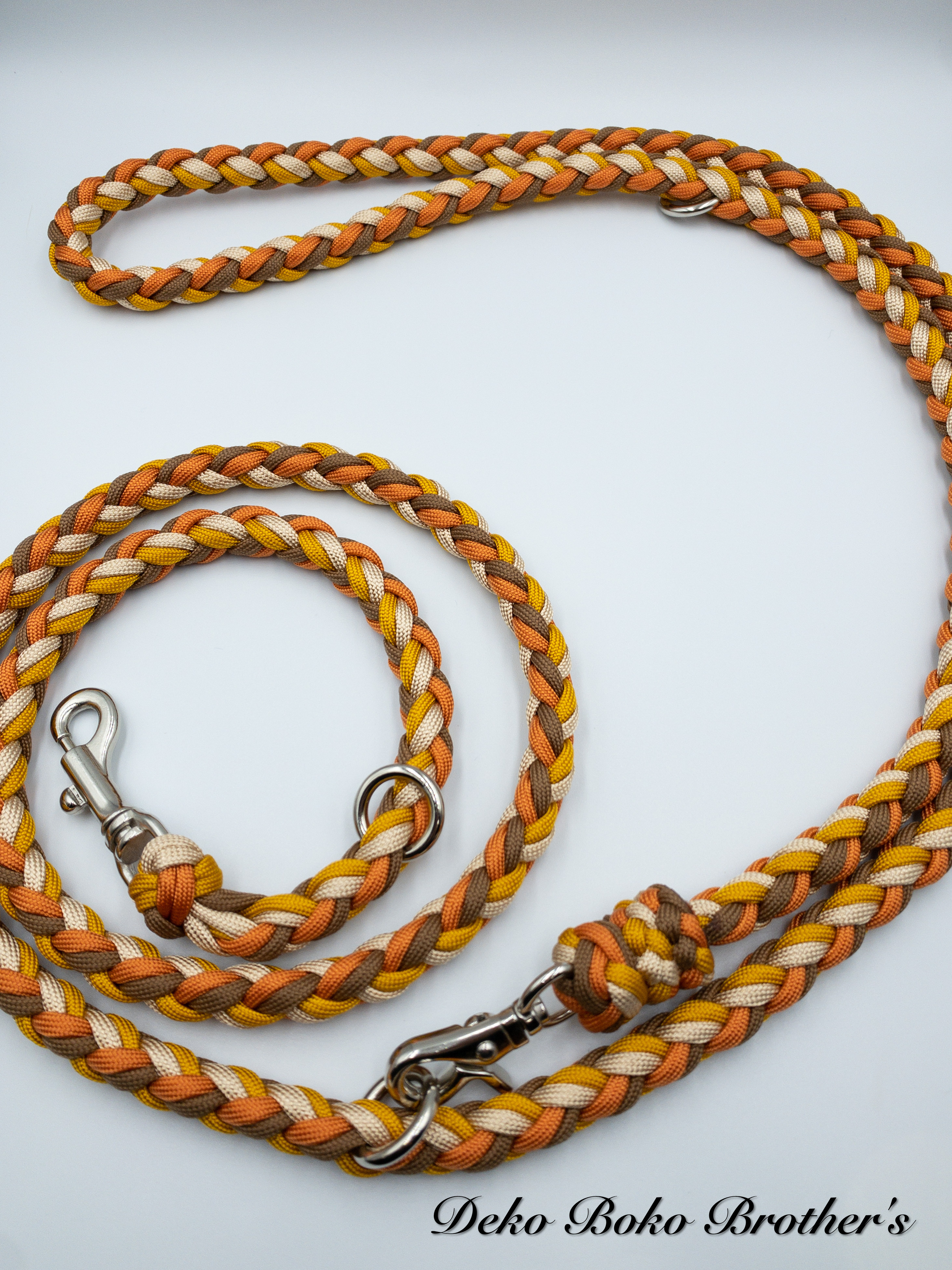 パラコード 8つ編みショルダーリード 小型犬・中型犬・大型犬