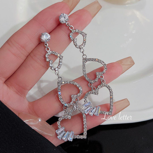 ハートピアス 地雷 量産 パール 病み 韓国 ハート