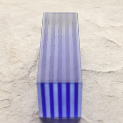 ガラス製 文具 ペーパーウェイト 文鎮 「青龍」 濃いブルー 3枚目の画像