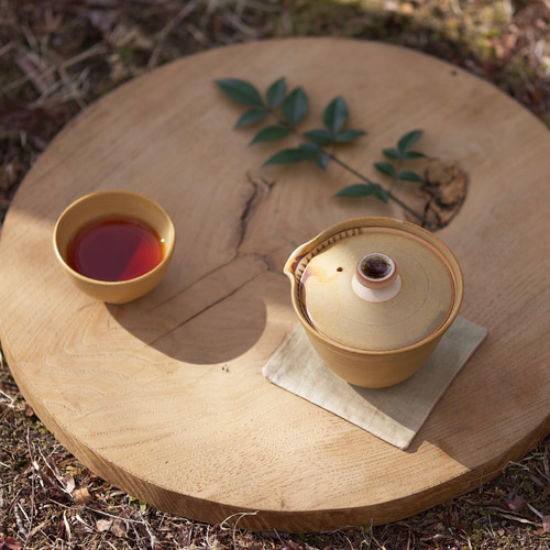 陶器製 茶色 急須 丸型 宝瓶 藻掛宝瓶（150ml）｜作家 山田勇太郎（常滑 茶器） – nokaze｜陶器、和