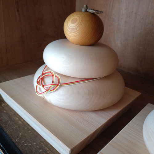 木製鏡餅・特大 鏡餅 kunugiyama workshop 通販 17019708｜Creema