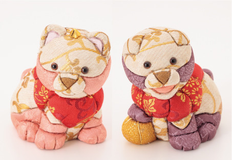 江戸木目込　Komainu charms チャロ（狛犬）柿沼東光作