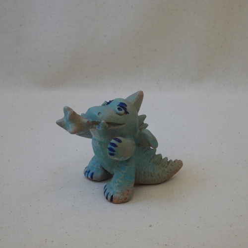怪獣(ブルードラゴン)陶製置物 その他置物 junko-amonon 通販