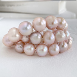 出口淡紫粉紅色大號淡水珍珠項圈 8-11 毫米 僅 1 件 獨一無二的商品。 第6張的照片
