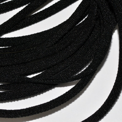 マスク ゴムひも 幅約4ｍｍ 厚み約1.4mm 黒 ブラック ご注文数の長さにカットします ＤＭ２ 2枚目の画像