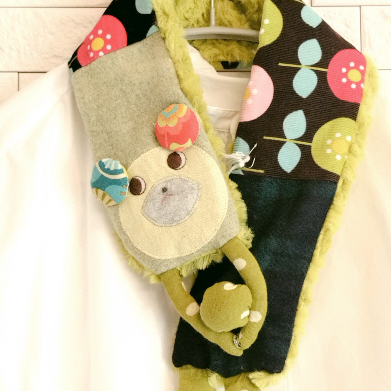 マフラー　くまの男の子