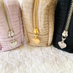 Sサイズ　Princess font  Princess bear minipouch   ヌビ　刺繍　プリンセス　くま 7枚目の画像