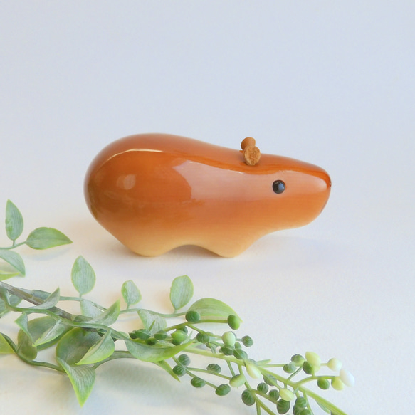 【ワケありな逸品】子カピバラ （木・動物・置物） child of capybara / figurine 5枚目の画像