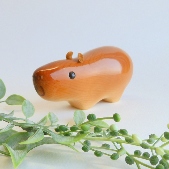 【ワケありな逸品】子カピバラ （木・動物・置物） child of capybara / figurine 4枚目の画像