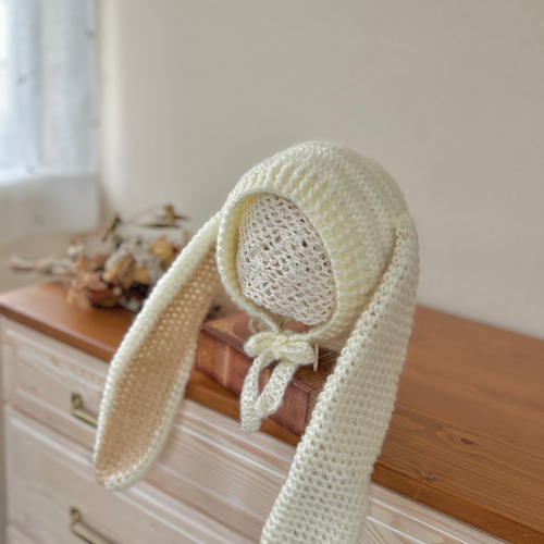 FENDI キッズ ニット帽 ウサギ耳 II FENDI キッズ ニット帽 ウサギ耳 II ベビーニット帽(うさぎ耳付き) y6