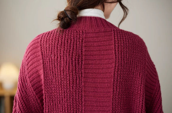 JOIN♥秋冬 厚手のセーター　ゆったりとした太毛糸のニット　カーディガンコート 8枚目の画像