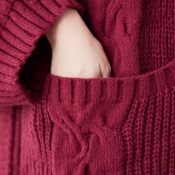 JOIN♥秋冬 厚手のセーター　ゆったりとした太毛糸のニット　カーディガンコート 12枚目の画像