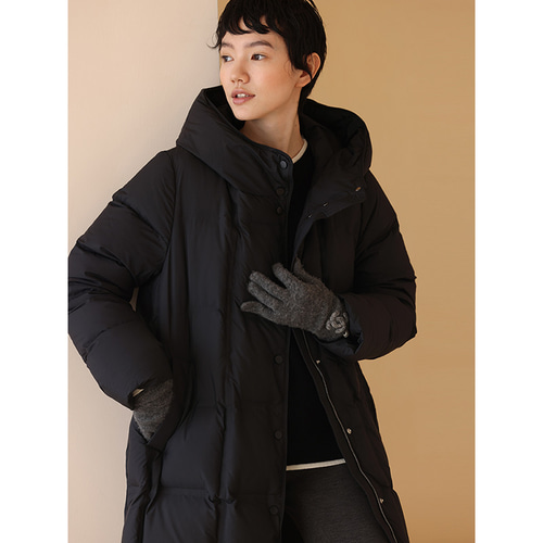 美品】fusalp フード付き ダウン 入り組ん ブラック コート 防水 美品】fusalp フード付き ダウン 入り組ん ブラック コート 防水