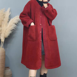JOIN♥秋冬 レトロで高級感のあるコート ミドル丈のコート　ゆったり 1枚目の画像