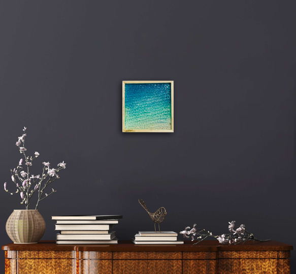 原画販売　アートパネル  NO.3砂紋の海 ジャケサイズ　30×30 8枚目の画像