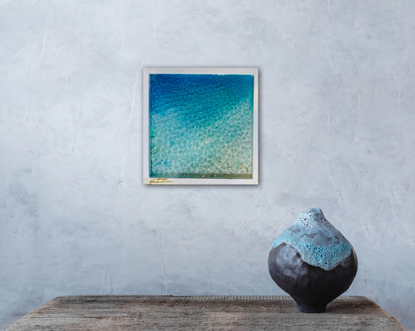 原画販売　アートパネル  NO.3砂紋の海 ジャケサイズ　30×30 6枚目の画像