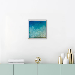 原画販売　アートパネル  NO.3砂紋の海 ジャケサイズ　30×30 3枚目の画像