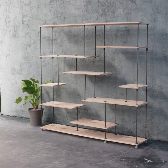 納期についてwood iron shelf 1150*1200*225〈ナチュラル色〉 - gruen