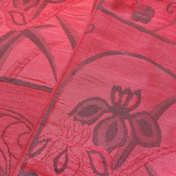 桔梗かわいい  粋なリメイク半幅帯 帯 帯リメイク 刺繍帯 帯リメイク 和装 和柄 着付け 男女兼用 （W51203） 8枚目の画像