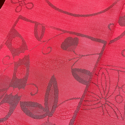 桔梗かわいい  粋なリメイク半幅帯 帯 帯リメイク 刺繍帯 帯リメイク 和装 和柄 着付け 男女兼用 （W51203） 5枚目の画像