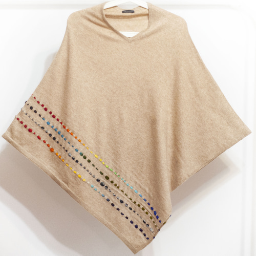 カシミア カシミア マント リング ベルベット ショール ボヘミアン  