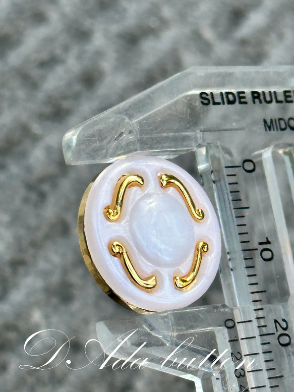 jp21【18mm 6pcs】米色經典設計 vintage gold buttons 第5張的照片