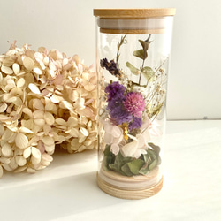 花束ランプ　ほんのり優しい明かり　かすみ草　紫陽花　ラベンダー　ボトルフラワーランプ　かわいい花のプレゼント　 8枚目の画像